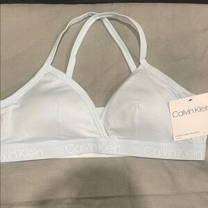 Calvin Klein Light Blue Triangle Bralette